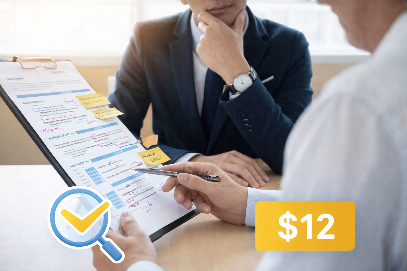 مراجعة السيرة الذاتية (CV) بملاحظات تفصيلية